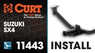 Trailer Hitch Install CURT 11443 on 2011 Suzuki SX4 [upl. by Salvidor306]