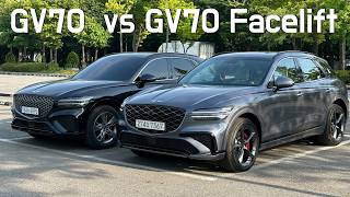 2025 Genesis GV70 Facelift vs PreFacelift Major Changes amp Upgrades Compared sidebyside [upl. by Kaenel]