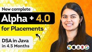 DSA in Java Complete Placement Preparation in 45 months  New Alpha Plus 40  with Quant Aptitude [upl. by Ehtyaf402]