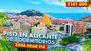 Piso en Alicante de 3 dormitorios por 141 000 €  Inmobiliaria Alegria [upl. by Nabla716]