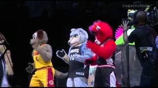 NBA All Star 2012 Funny Mascots Dance [upl. by Treiber]