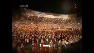 Latvian Song Festival 2008  quotManai dzimteneiquot To My Homeland ENGLISH translationsubtitles [upl. by Imis55]