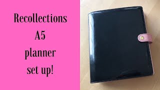 Update A5 Ring Binder setup  Recollections Planner [upl. by Netsua]