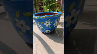 Flower pot paintingacrylicpaintingeasypaintingartcreativityflowerpotartworkartistpainting [upl. by Xuagram856]