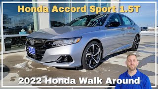 2022 Honda Accord Sport 15T Walk Around Review [upl. by Assital956]