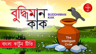 বুদ্ধিমান কাক Buddhiman kak তৃষ্ণার্ত কাক Trishnarto Kak বাংলা কার্টুন Bangla Cartoon TV [upl. by Hali]