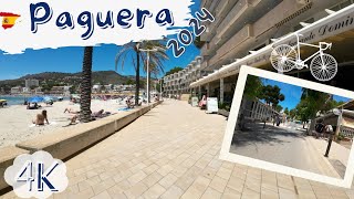 Paguera Mallorca 2024 Discover Paguera on the Byke  Paguera streets amp Beach promenade [upl. by Tnirb]