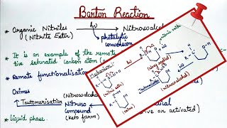 Barton Reaction  Barton Reaction Photochemistry [upl. by Elocal]