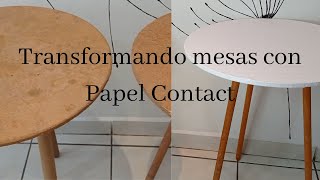 👏🏻Cómo tapizar una mesa con papel tapiz de parisina👏🏻Mesas redondas de madera muy económicas💕 [upl. by Athalie]