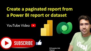 5 Create a paginated report from a Power BI report or dataset [upl. by Jollenta579]