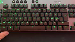 Logitech G815G915 Tactile Typing Test and Sound Test  Tactile Gaming Keyboard [upl. by Finah]