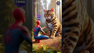 A Cat Surprise  Who is best SpiderMan vs Venom vs Captain America shorts spiderman marvel [upl. by Olin969]