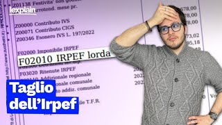 Irpef 2024 cosè e di quanto aumenteranno gli stipendi [upl. by Fuhrman]