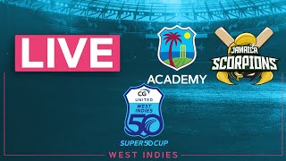 🔴 LIVE WI Academy v Jamaica  CG United Super50 2024 [upl. by Tyra]