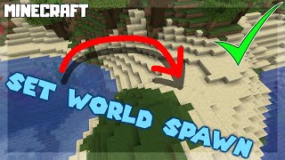 MINECRAFT  How to Set WORLD SPAWN 1161 [upl. by Firman]