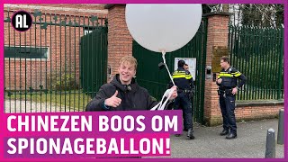 China belt politie om PowNedweerballon [upl. by Coniah982]