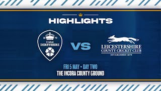 Highlights Day Two vs Leicestershire H [upl. by Ardena787]