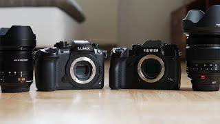 Fujifilm XH1 vs Lumix GH5 COMPARISON  Review [upl. by Nahraf]