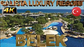 4K CALISTA LUXURY RESORT 2023 НЕПЛОХАЯ ПЯТЕРКА GOOD BEACH HOTEL BELEK ANTALYA TURKEY [upl. by Hanus]