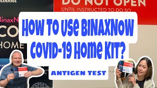 HOW TO USE BINAXNOW COVID19 HOME TEST  ABBOTT RAPID COVID19 TEST [upl. by Htidirrem]