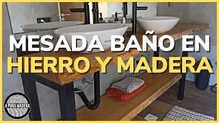 MESADA ESTILO INDUSTRIAL  Mi baño [upl. by Wheaton]