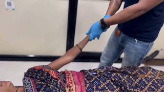 chiropractic Treatment by DrSanjitPakhareChiropractor chiropractor physiotherapy pain [upl. by Cirilla]