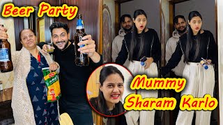 Mummy Ne Pi Beer🍺 Bhabhi Hui Shocked😱  Epic Reaction  Vinay Thakur Vlogs [upl. by Oznarol]