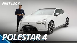 2024 Polestar 4 Walkround  Up close and personal with sleek new midsize electric SUV [upl. by Haimarej656]