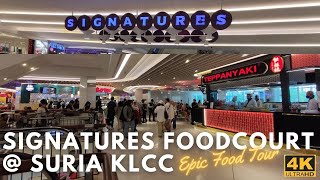 SURIA KLCC food court A culinary paradise  Embark on an epic food tour of 27 unique restaurants [upl. by Malca]