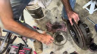 Chevy 2500HD Rear Wheel Bearing Replacement automobilechevroletmechanicautomotivediesel [upl. by Ahker152]