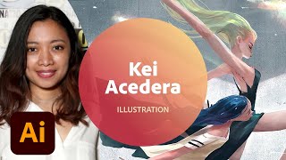 Live Illustration with Kei Acedera  1 of 3  Adobe Creative Cloud [upl. by Dex]