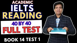 Academic IELTS Reading Full Test  Book 14 Test 1 By Asad Yaqub [upl. by Oliric562]