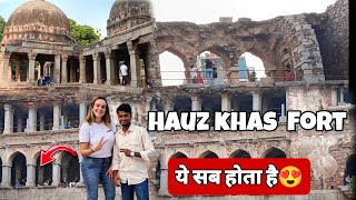 Hauz khas Village DelhiHauz Khas Fort [upl. by Anawal]