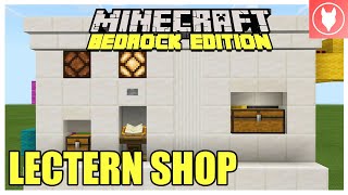 Minecraft Bedrock  Lectern Shop Tutorial Lectern Store  Xbox MCPE Windows 10 Switch [upl. by Belier]