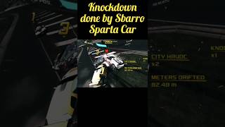 Knockdown done by Sbarro Sparta car gaming ytshorts viralvideo asphalt8 newcarracing racing [upl. by Towill]