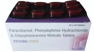 ZYCORIL COLD Tablets Paracetamol Phenylephrine Hydrochloride amp Chlorpheniramine Maleate Tablets [upl. by Libbie]