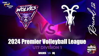 PVL 2024  U17 Div 1  Wolves vs UQ Game 9  Round 12 [upl. by Landre]