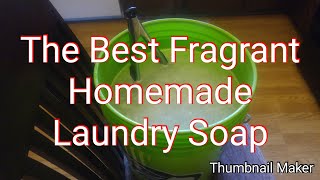 The best homemade liquid laundry soap ever with a frangrant twist [upl. by Yllrebmik]