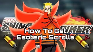 How To Get UNLIMITED Esoteric Scrolls FAST In Naruto Shinobi Striker [upl. by Arahas986]