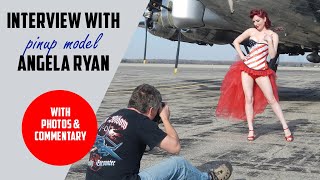 Warbird Pinup Girls photographer interviews model Angela Ryan [upl. by Guimar714]