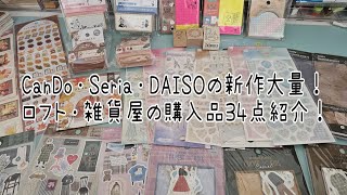 百均の新作ラッシュ？ヤバいぐらい可愛いよ❤スヌーピーの付箋にムーミンのハンコも可愛すぎます😂可愛い連呼の動画になってます🤗手帳 購入品紹介 [upl. by Zenda]