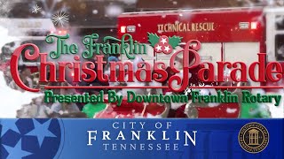 The Franklin Christmas Parade presented by Downtown Franklin Rotary [upl. by Murphy]