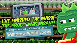 BIG PROFIT THIS MASS WAS CRAZY TRY IT AND YOULL UNDERSTAND  Growtopia [upl. by Pavla]