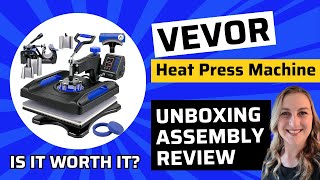 Mastering the VEVOR Heat Press 15x15 8 in 1 Unboxing Setup and Review [upl. by Donatelli]