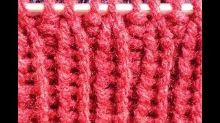 How to Knit the Rib or Ribbing Stitch Knit one Purl one Pattern 92│by ThePatternFamily [upl. by Bartholemy616]