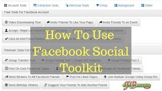 How To Use Facebook Social Toolkit [upl. by Htebarual583]