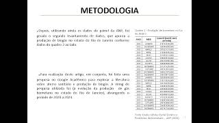 ANÁLISE ESTATÍSTICA DA PRODUÇÃO DE BIOGÁS ENTRE OS ANOS DE 2022 E 2023 NO ESTADO DO RIO DE JANEIRO [upl. by Krakow]