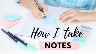 how i take notes 📚  materials i use and tips to write fast notes [upl. by Trimble853]