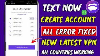 TextNow is unavailable in your countryproblem 2024  TextNow amp 2nd line signup problem solve 2024 [upl. by Ahsehat]