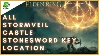 Elden Ring All Stormveil Castle Stonesword Key Location [upl. by Sedecram]